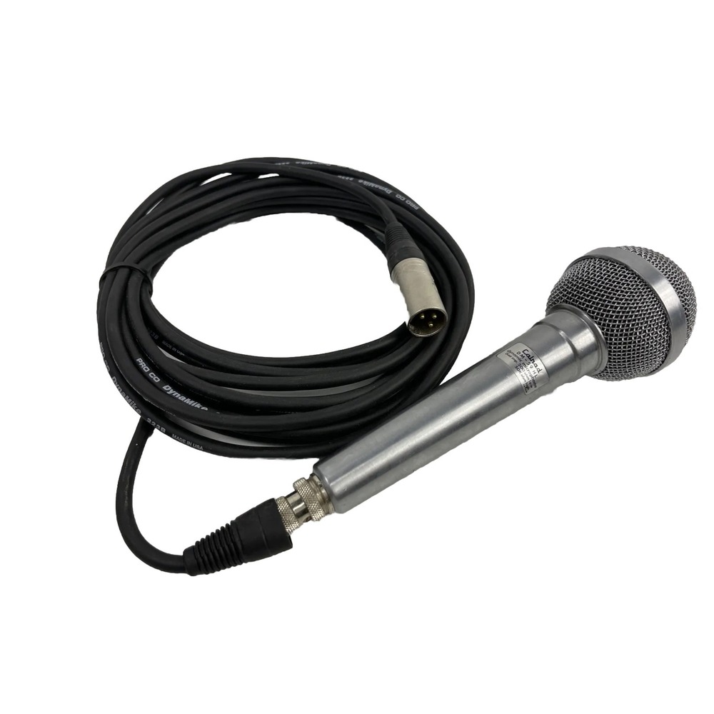 Calrad DM-59HL Vintage Dynamic‎ Microphone 200-50K Ohm Japan Working